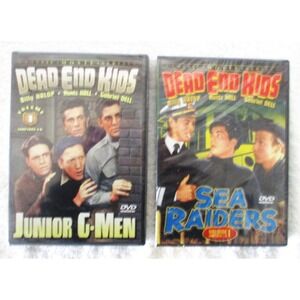 Lot of 2 Dead End Kids-Junior G Men, Sea Raiders Classic Movie Series DVD